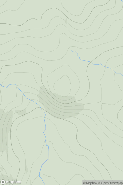 Thumbnail image for Creag Loisgte [Pitlochry to Braemar & Blairgowrie] showing contour plot for surrounding peak